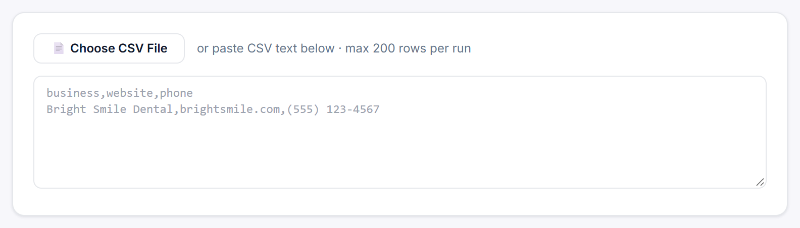 Resurrect a List, where an old CSV is uploaded and re-audited.